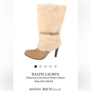 Ralph Lauren Shearling Boots